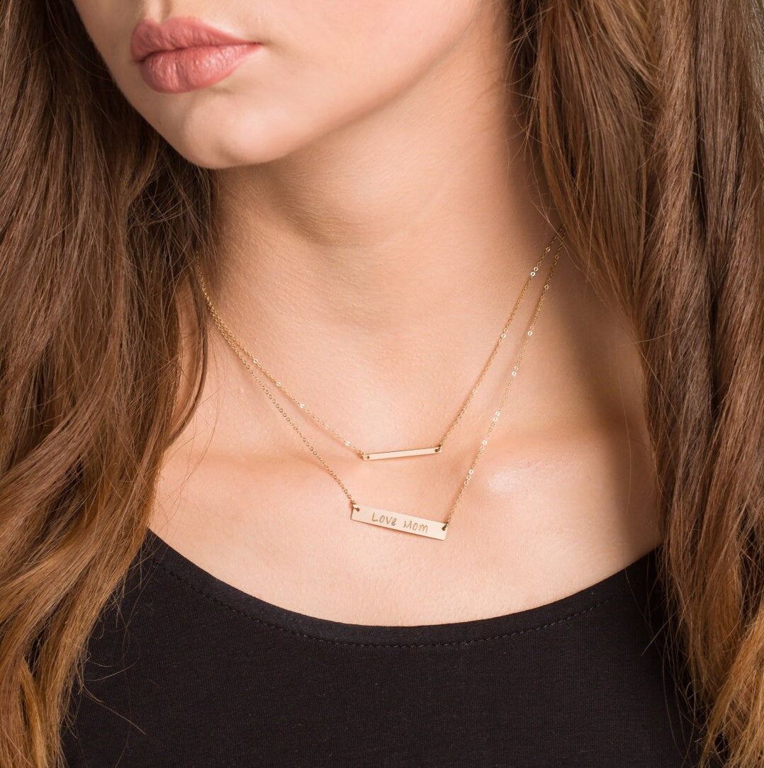 Gold Bar Necklace