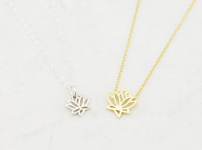 Lotus Charm Necklace