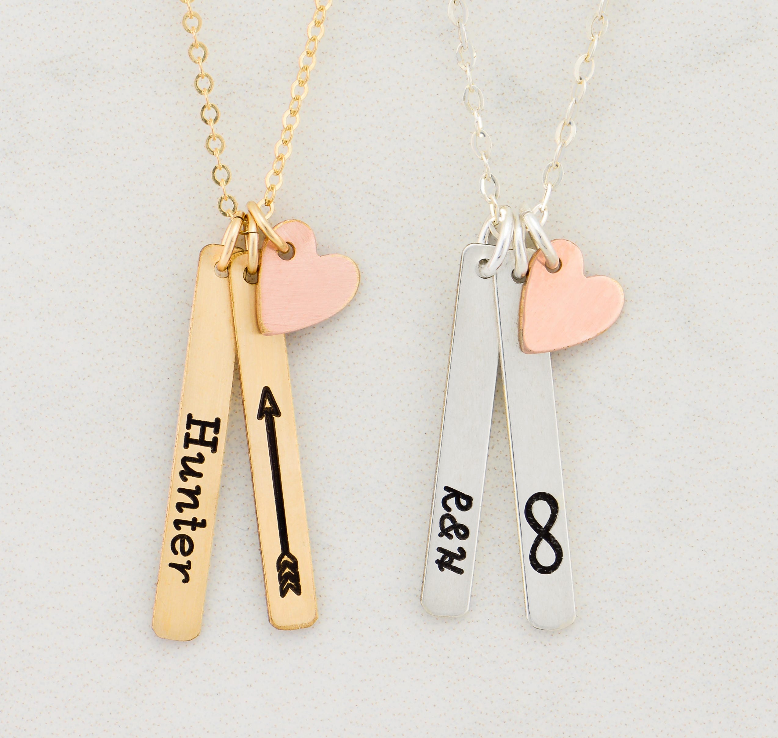 Vertical Bar Arrow Necklace