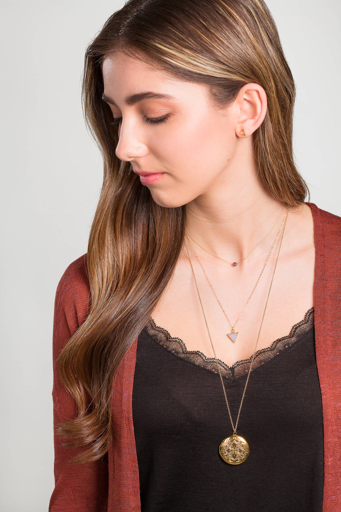 Gold Locket Necklace