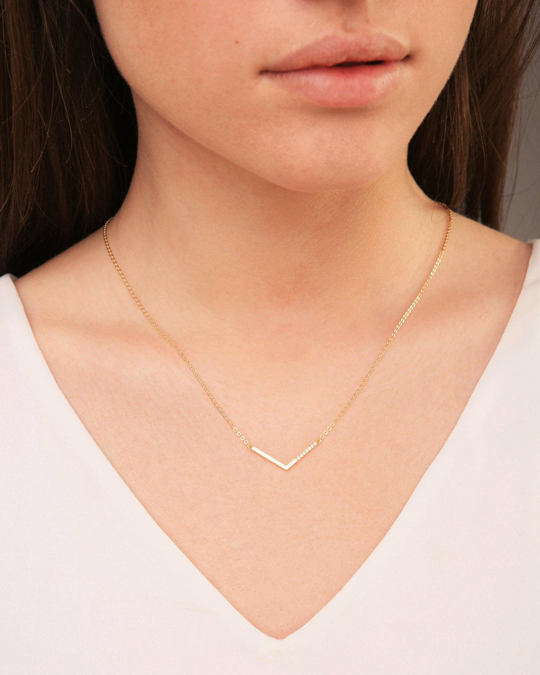 V Pendant Necklace