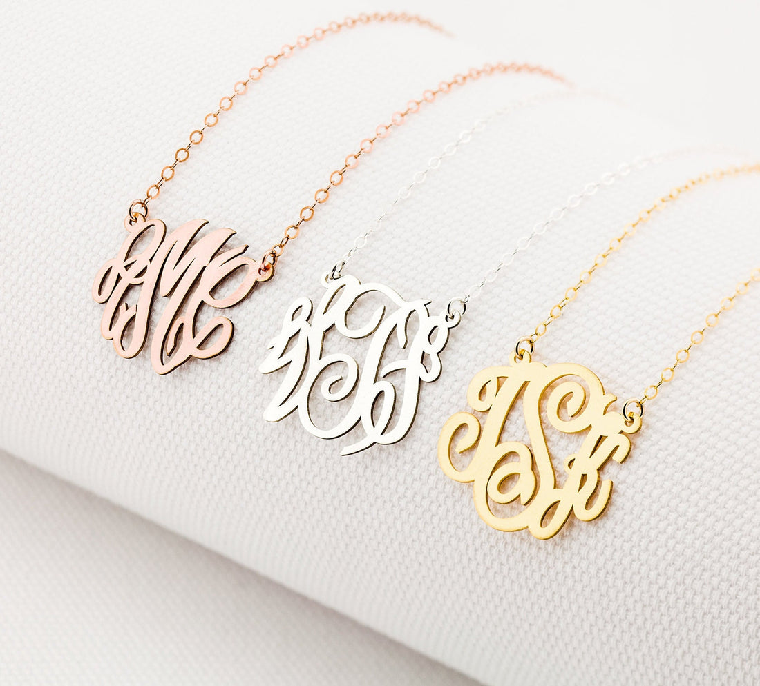 Monogram Pendant Necklace