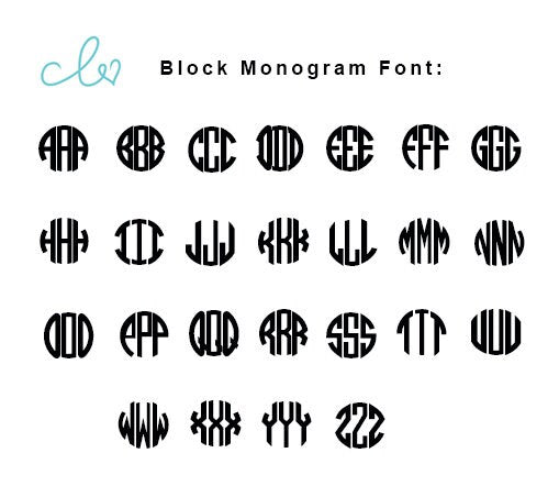 Circle Monogram Pendant Necklace