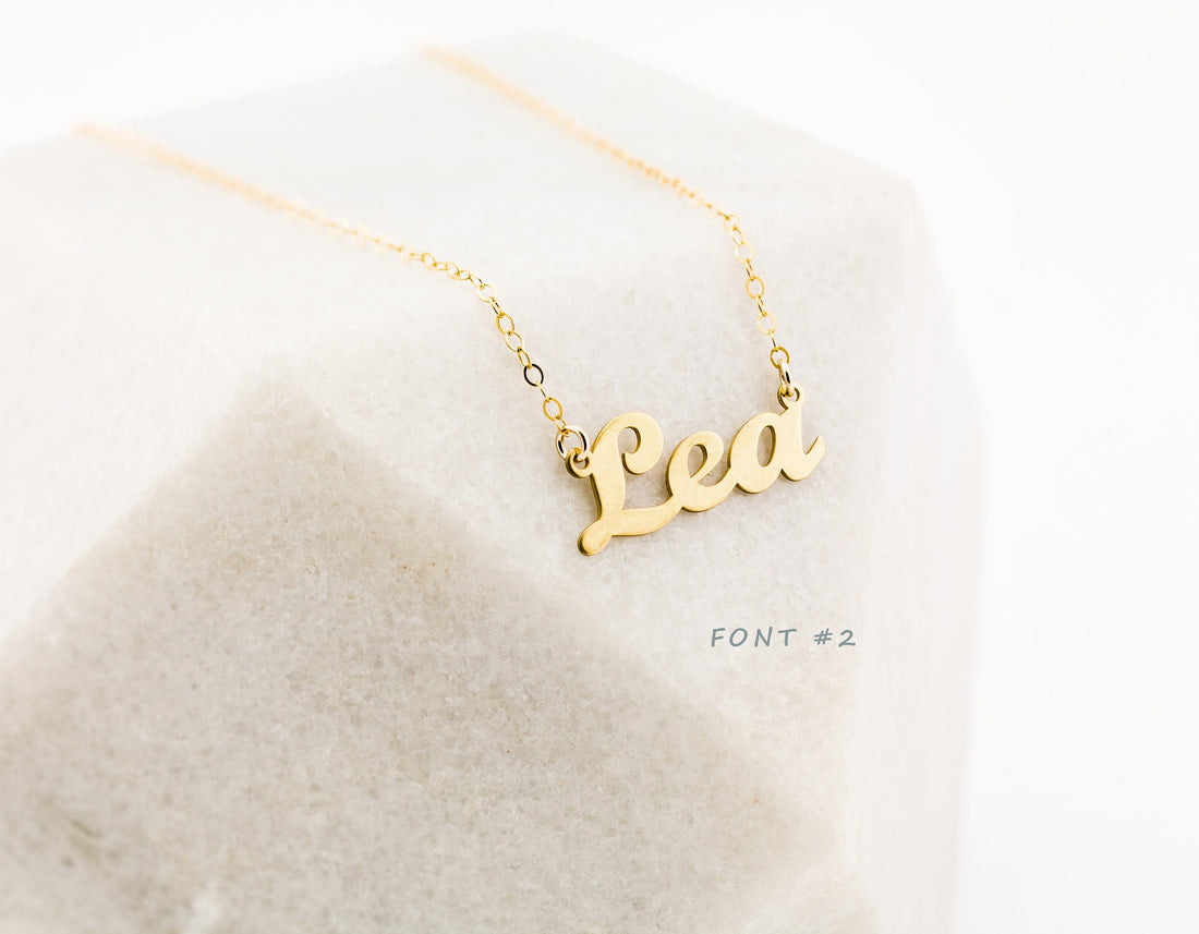 Maya Script Name Necklace