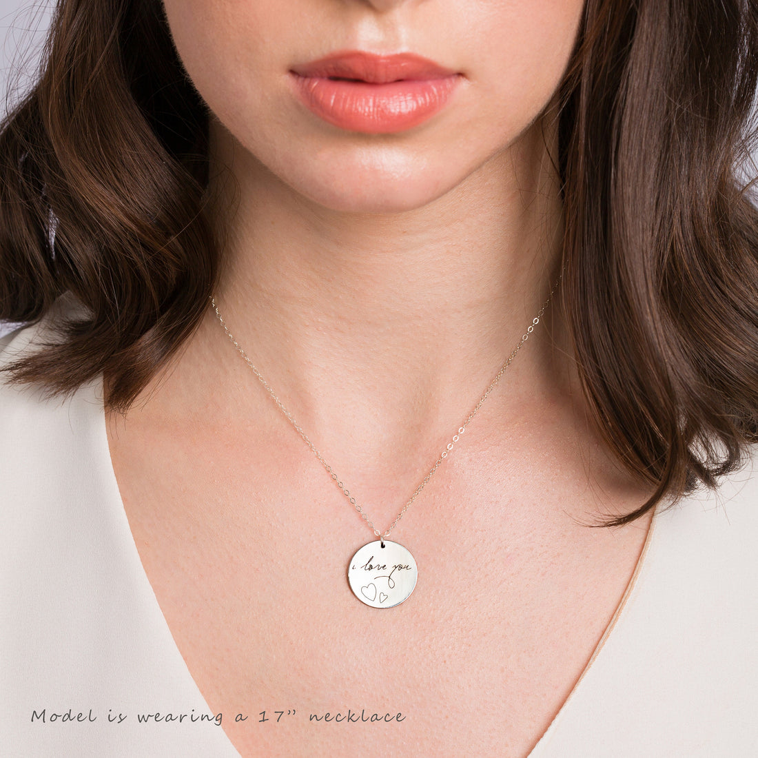 Memorial Engraved Disc Necklace