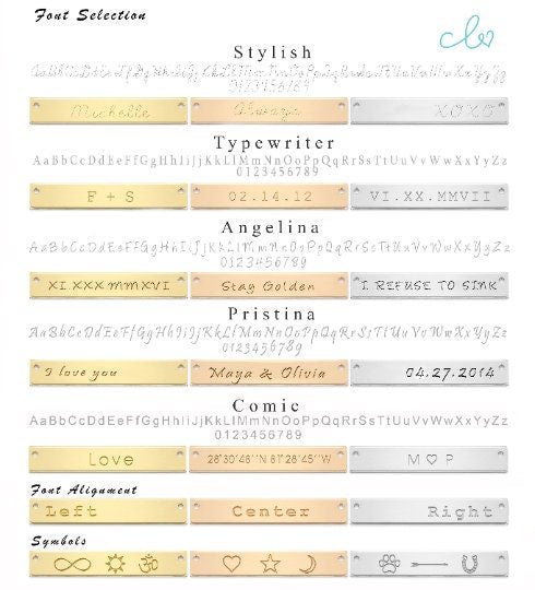 Engraved Nameplate Bar Pendant