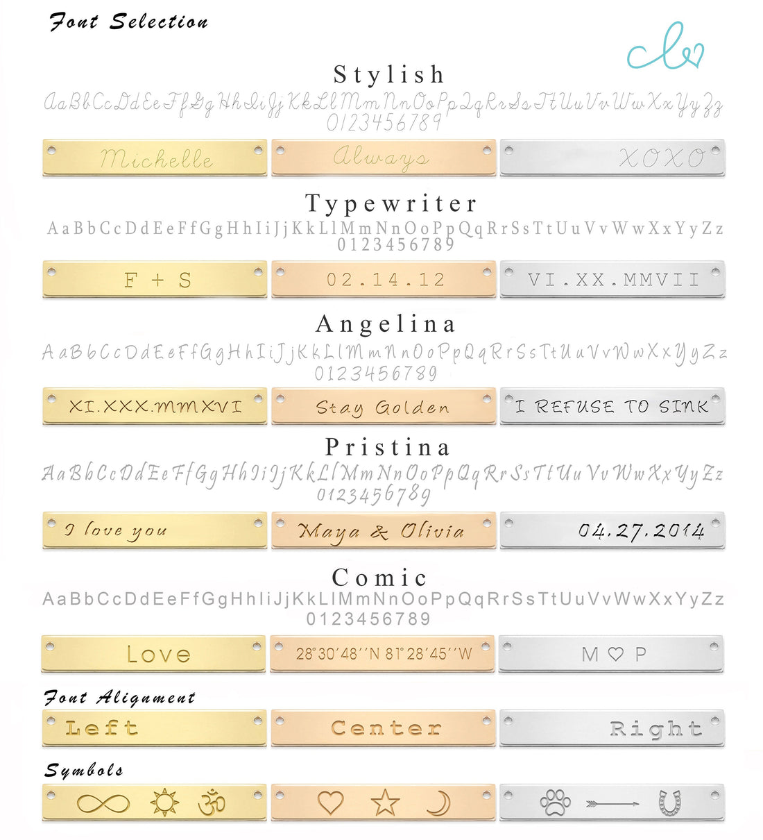 Personalized Inital Bar