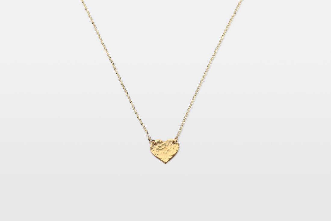 Hammered Heart Necklace