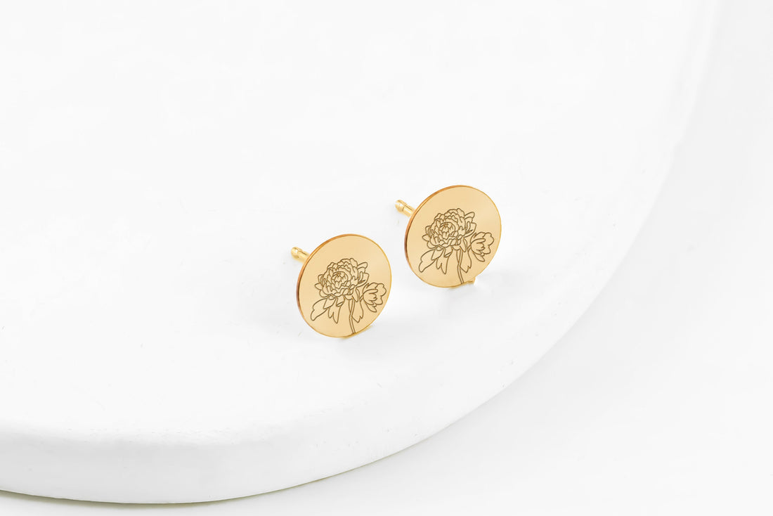 Birth Flower Earring
