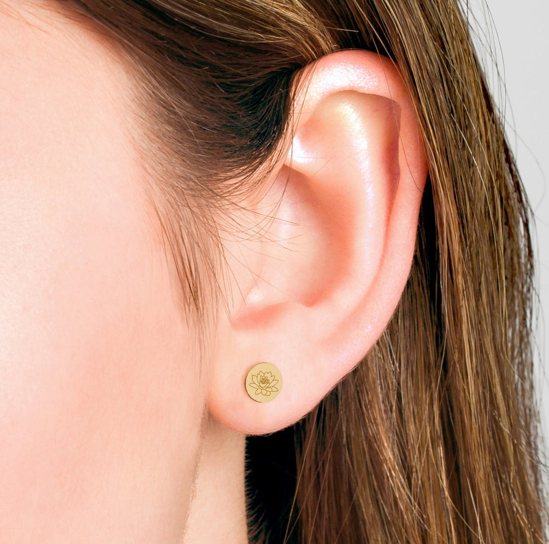 Birth Flower Earring