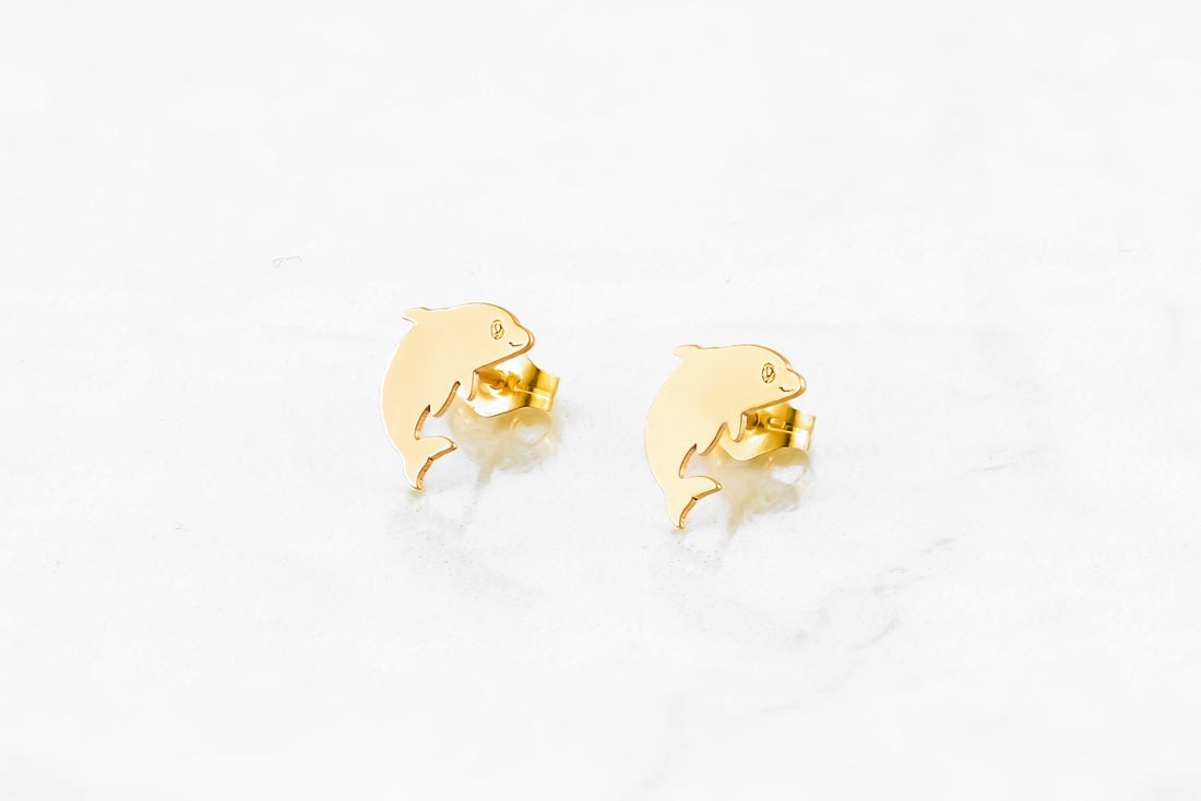 Dolphin Stud Earrings