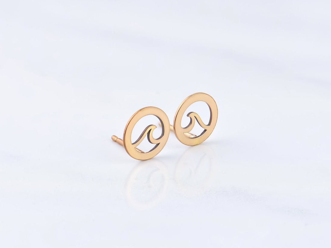 Wave Stud Earrings
