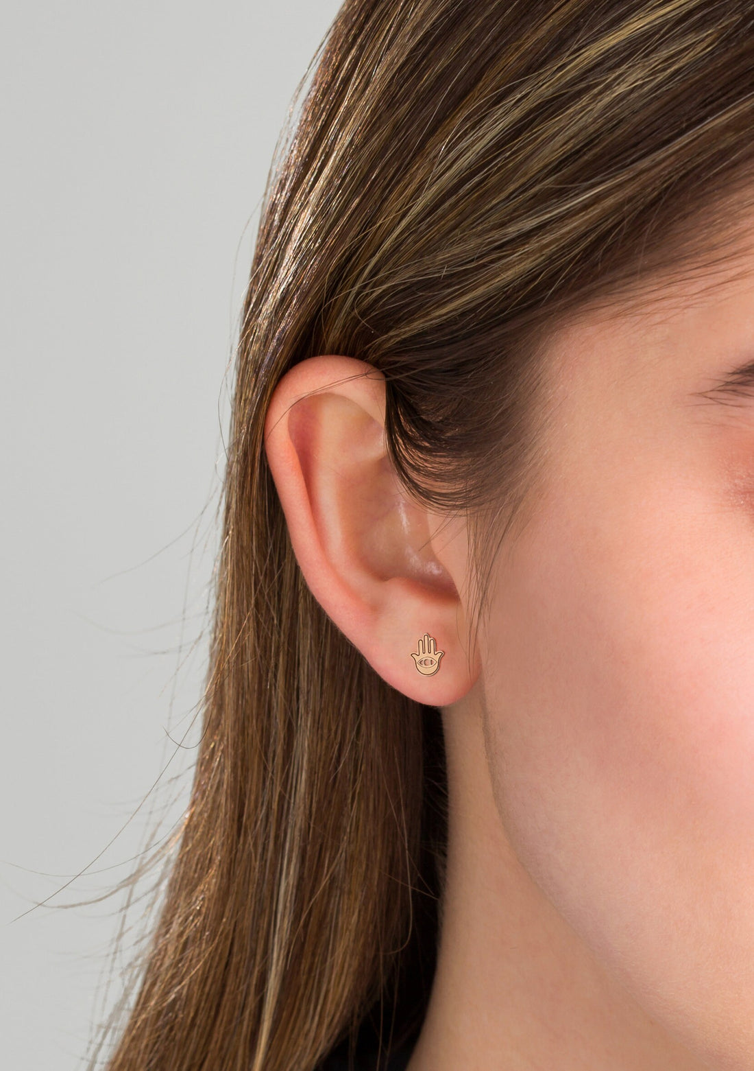 Hamsa Hand Stud Earrings