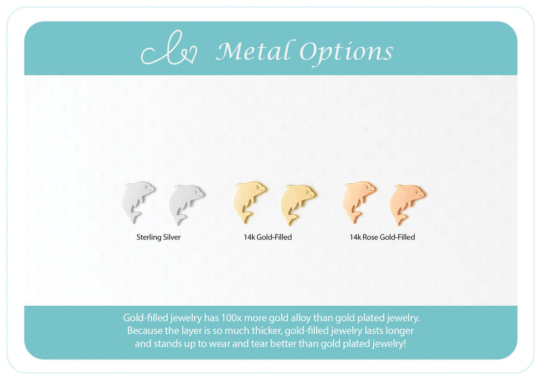 Dolphin Stud Earrings