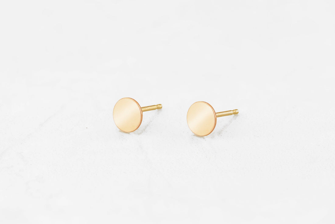 Circle Stud Earrings