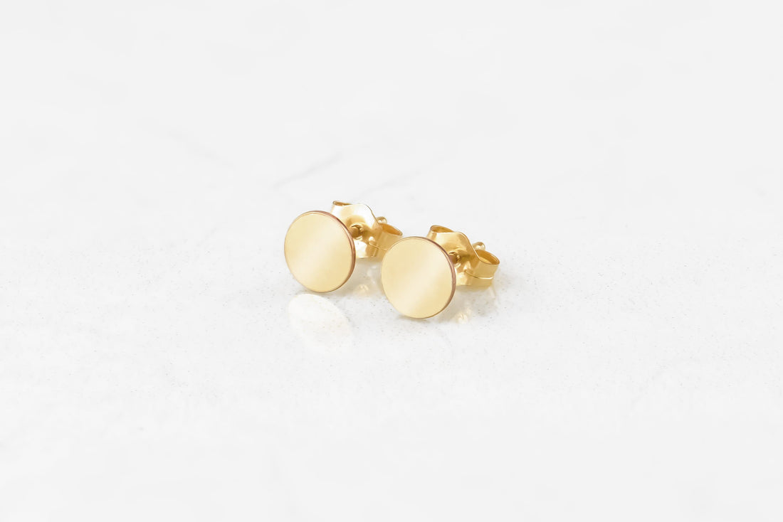 Circle Stud Earrings