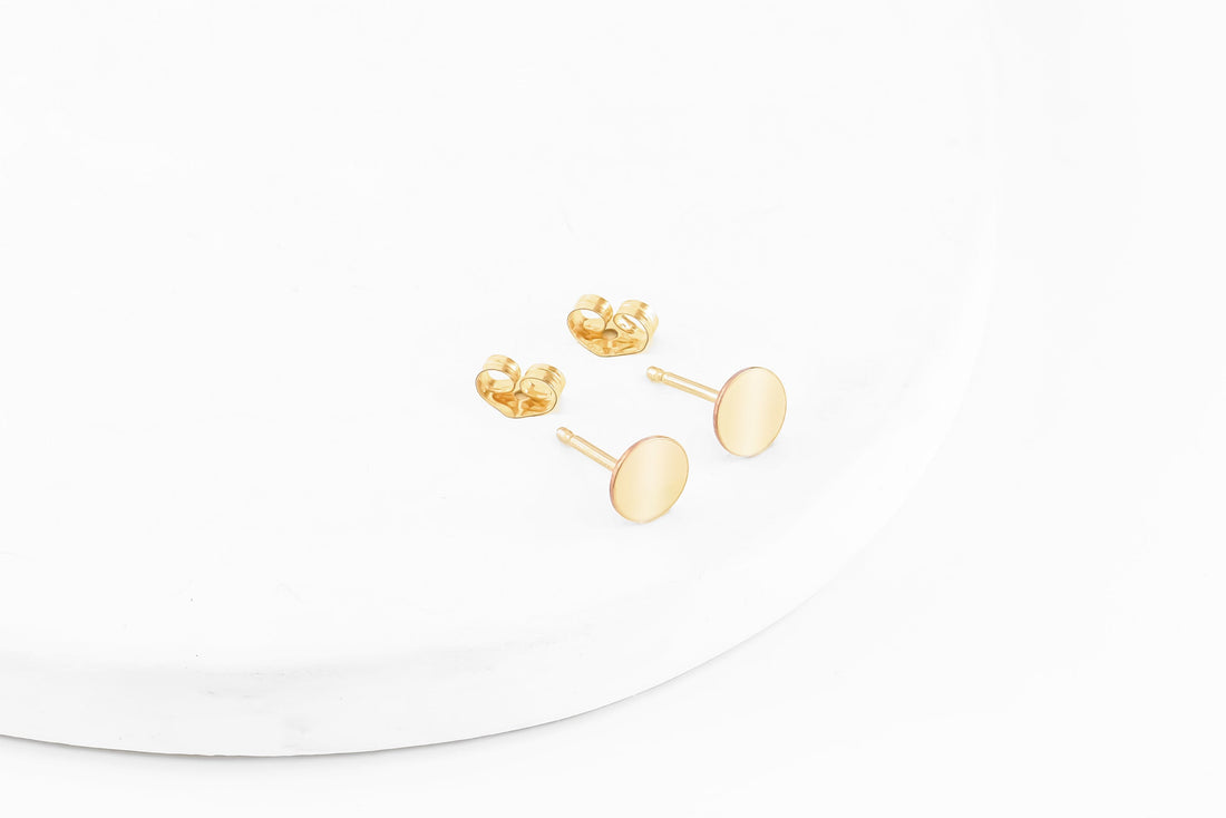 Circle Stud Earrings
