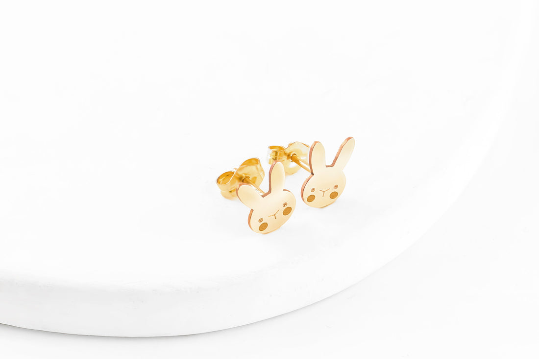 Bunny Charm Stud Earrings