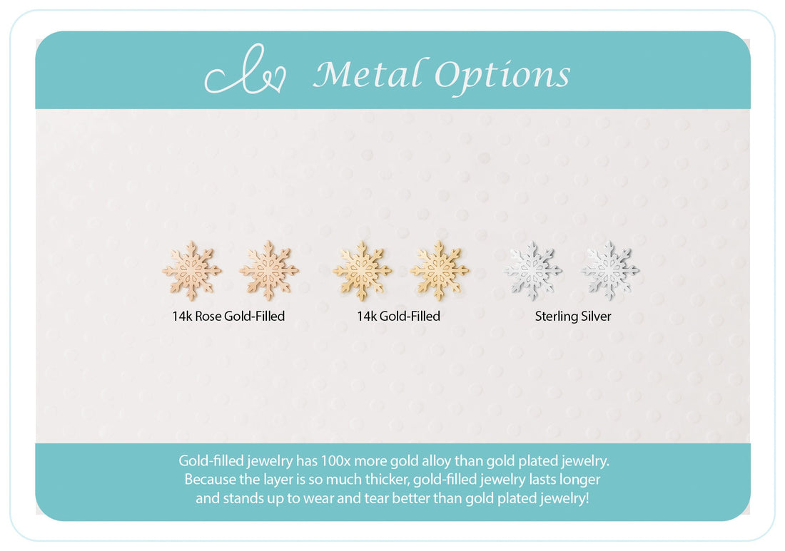 Snowflake Stud Earrings