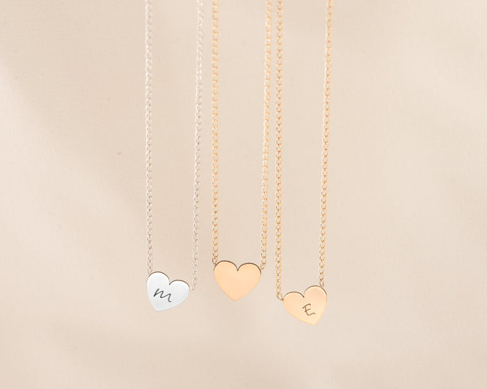Heart Necklace Gold