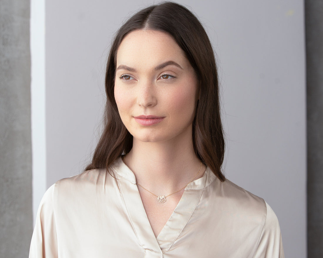 Monogram Necklace Curb