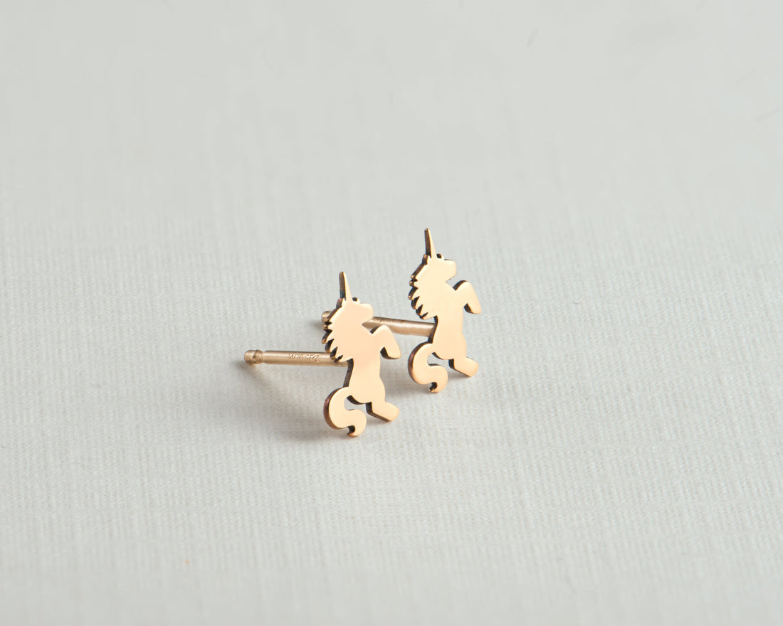 Unicorn Earring Gold
