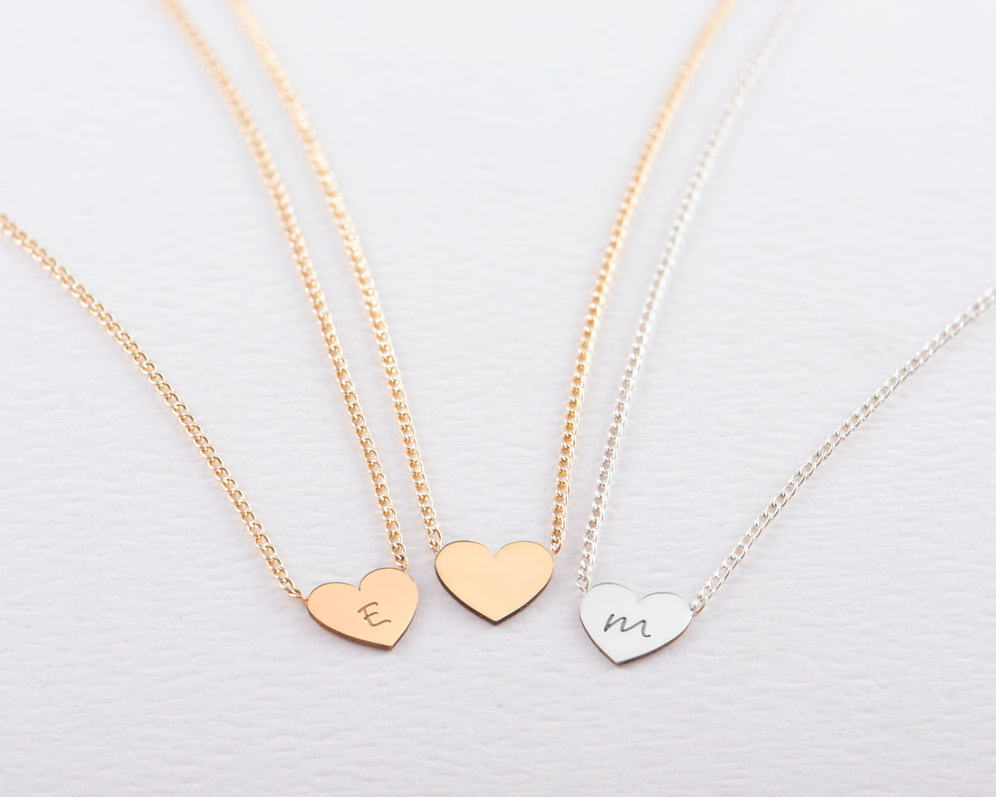 Heart Necklace Gold
