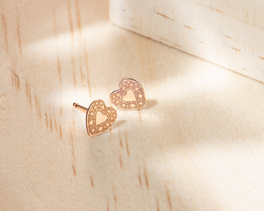 Dainty Heart Earrings