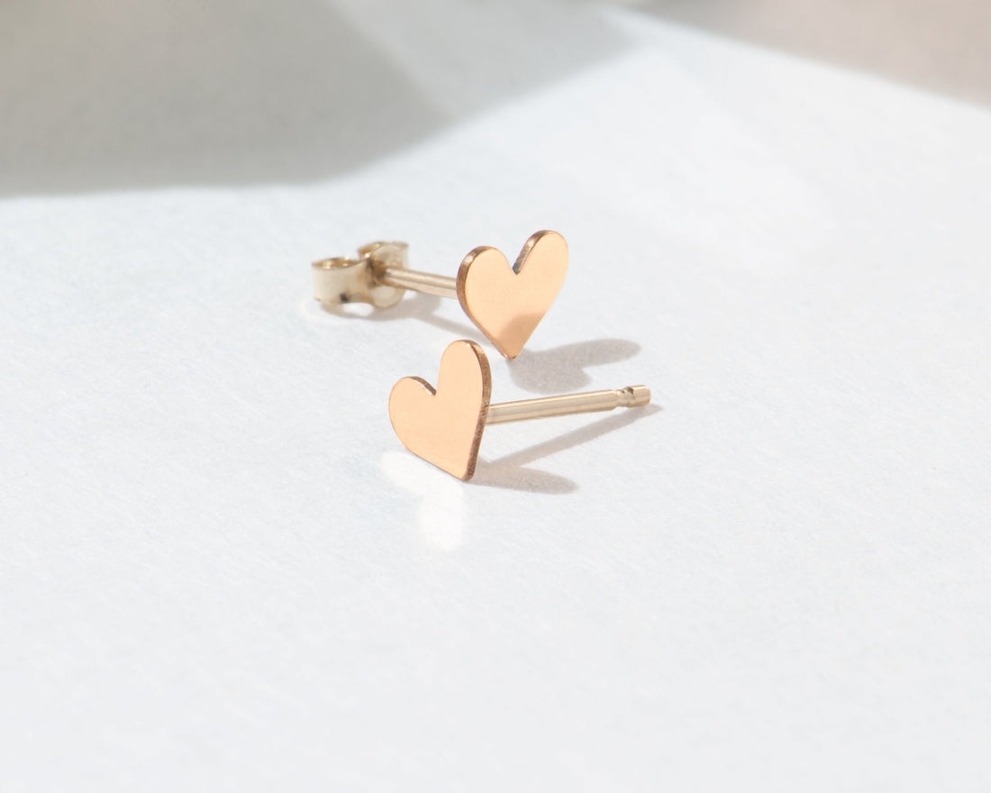 Heart Earrings Dainty