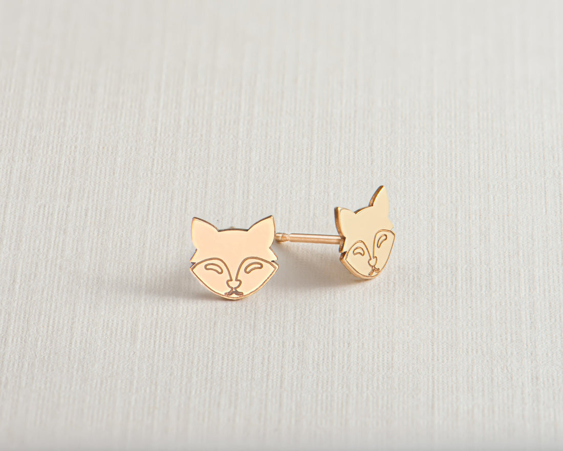 Fox Earring Gold