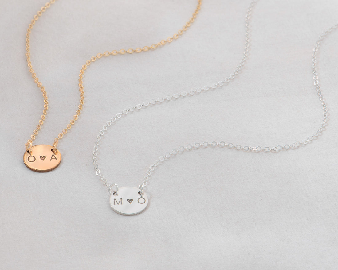 O&A Initial Pendant Necklace