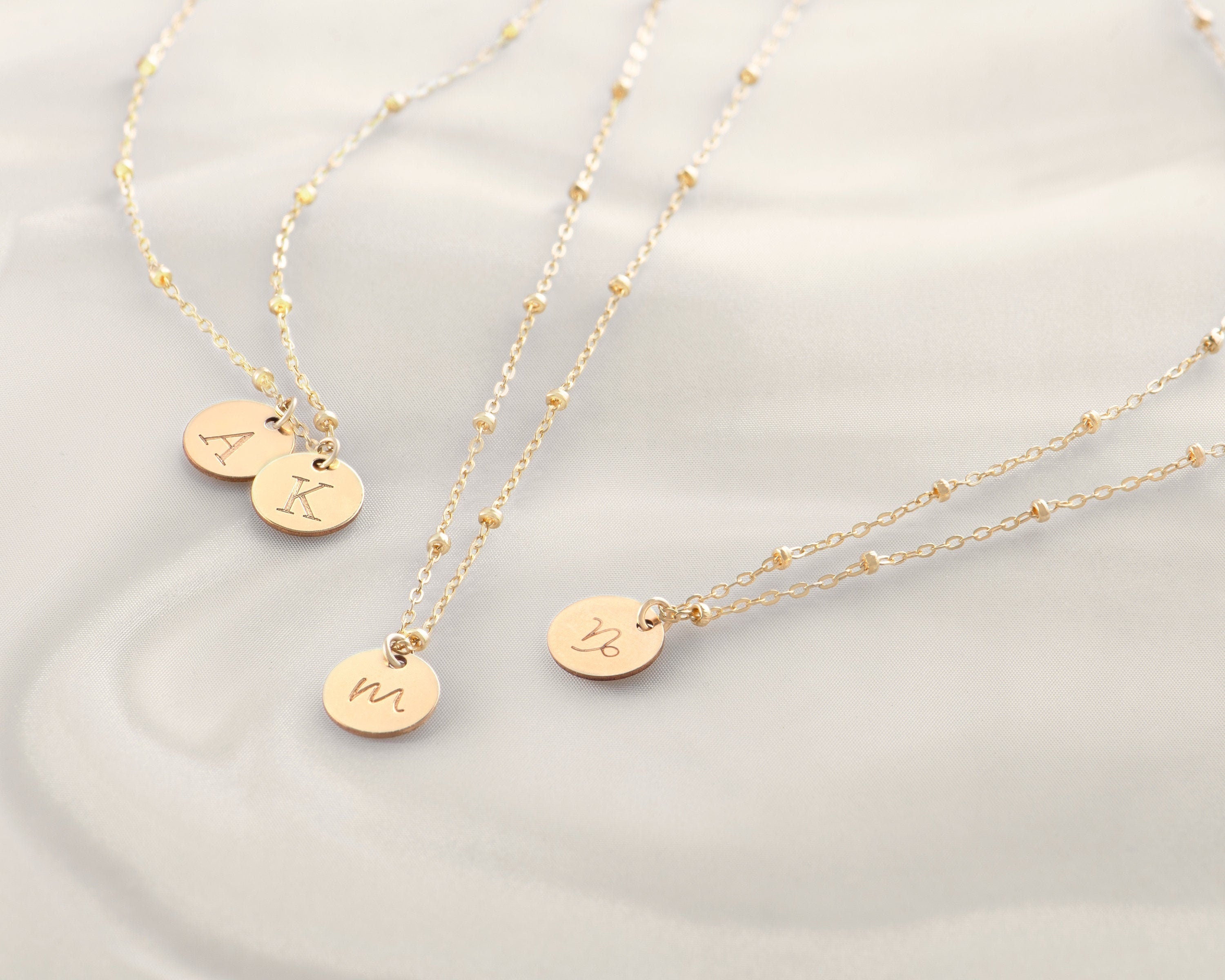 Personalized Disc Pendant Necklace