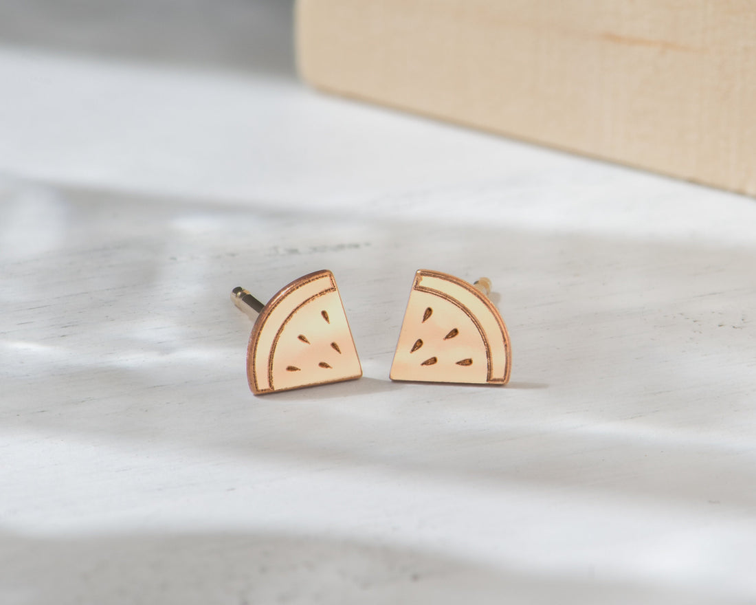 Watermelon Earrings Gold