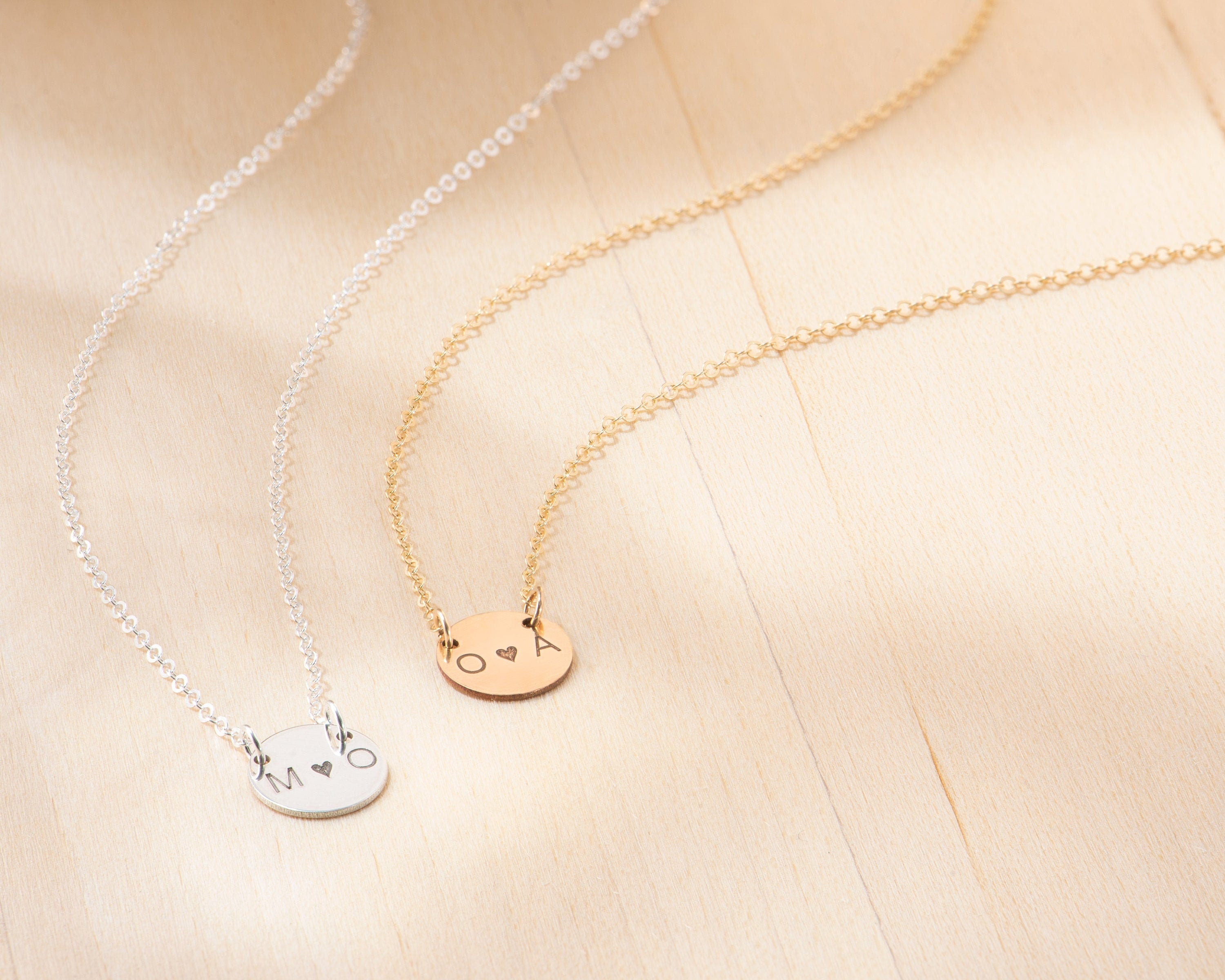 O&A Initial Pendant Necklace