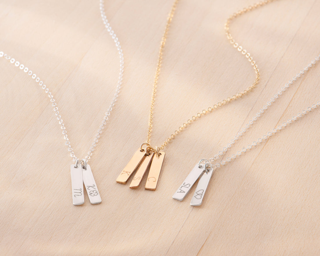 Initial Bar Necklace