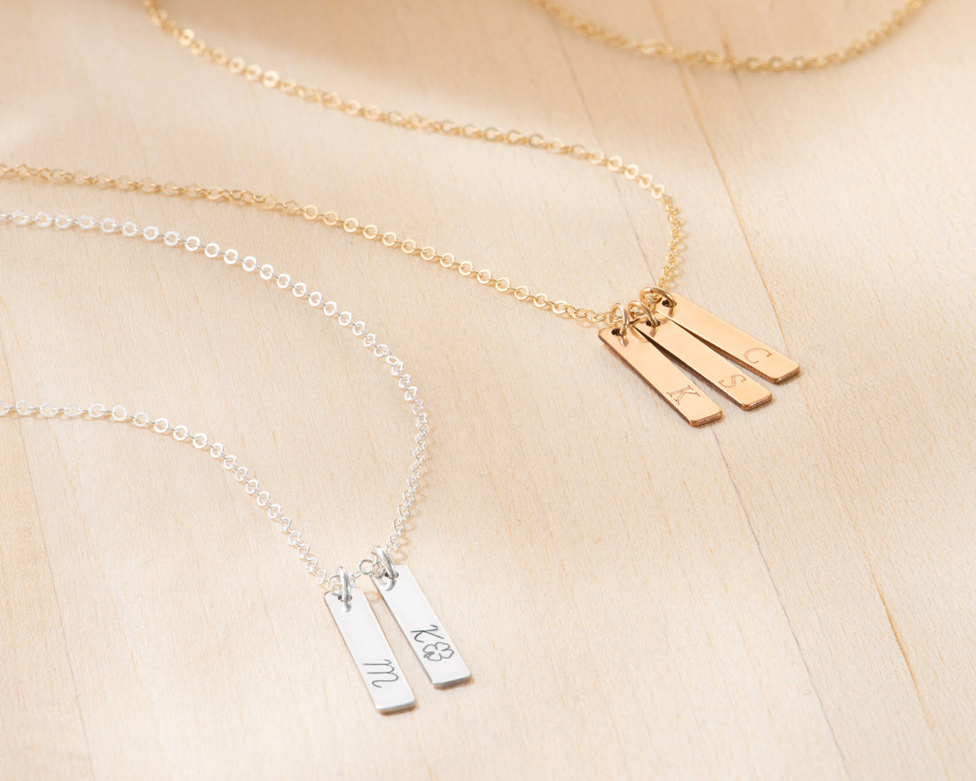 Initial Bar Necklace