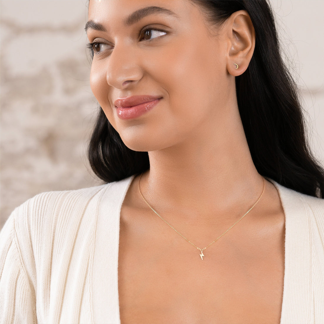 Lightning Bolt Pendant Necklace