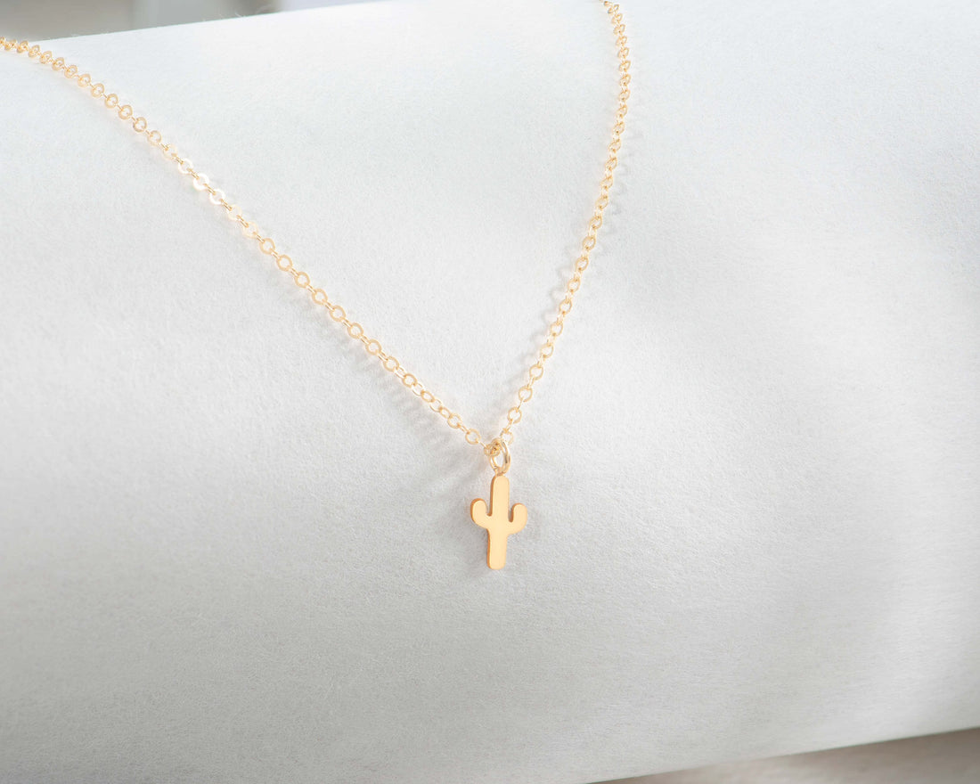 Cactus Pendant Necklace