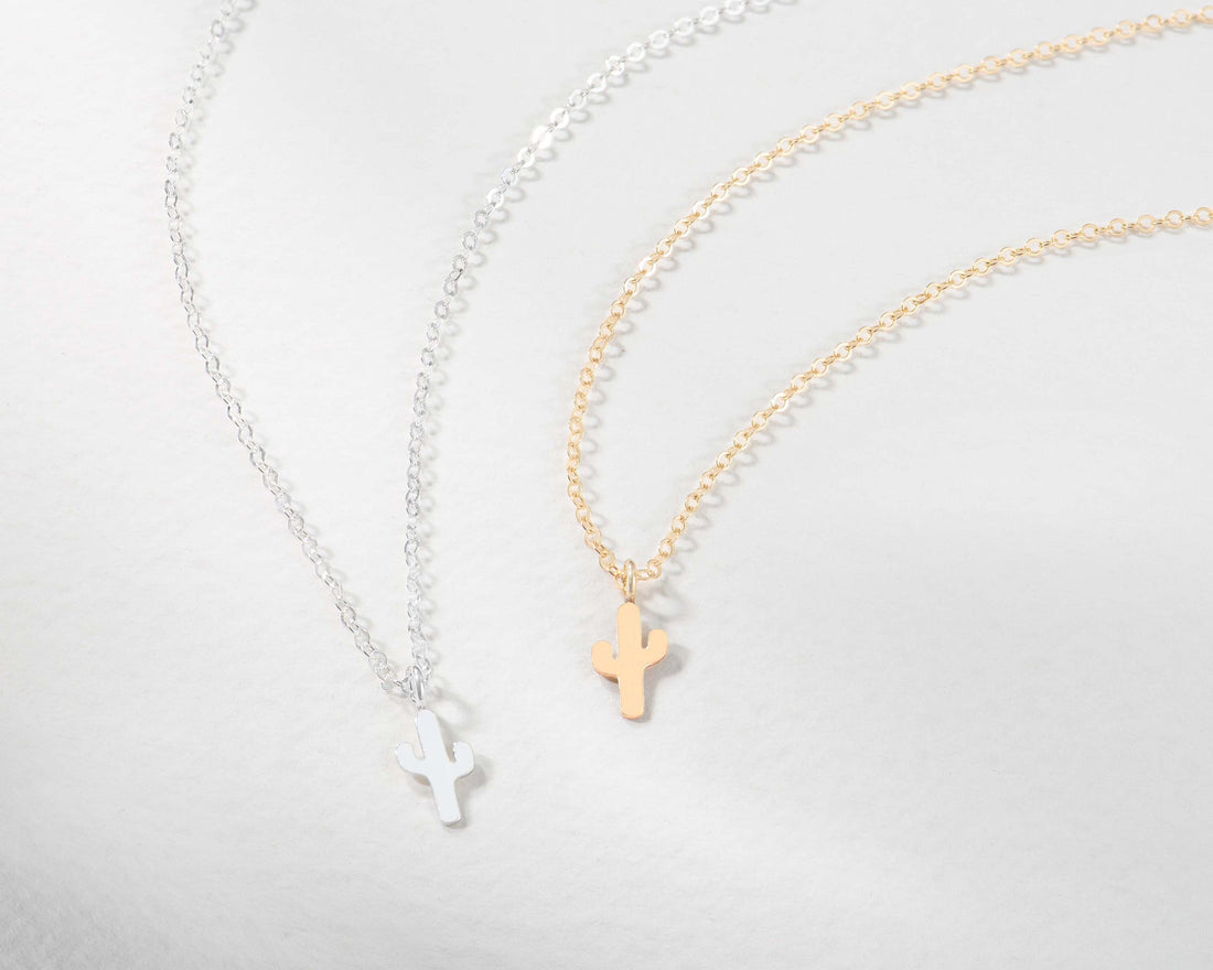 Cactus Pendant Necklace