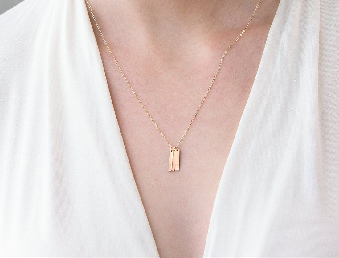 Initial Bar Necklace