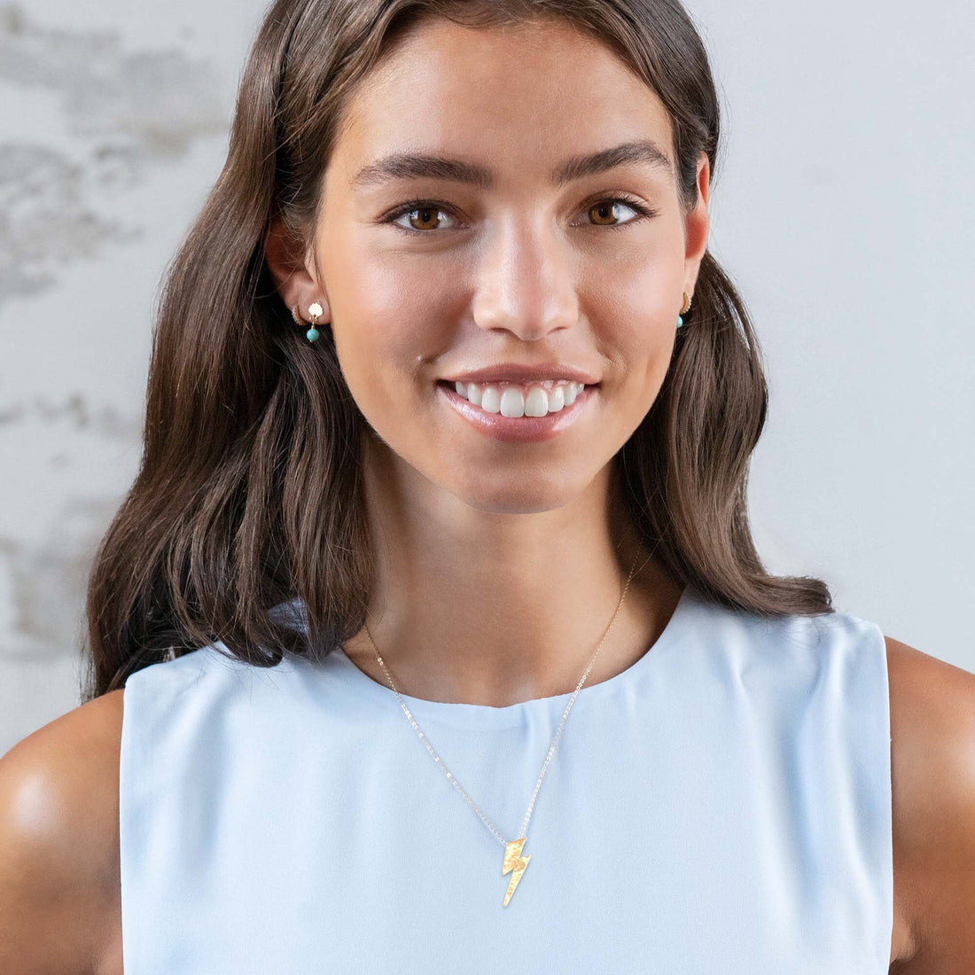 Lightning Bolt Pendant Necklace