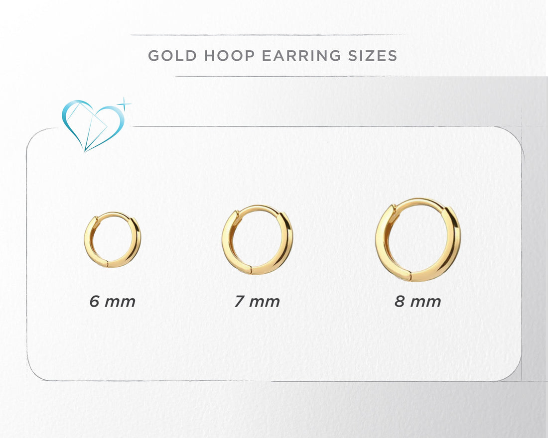 Gold Huggie Hoop Earrings