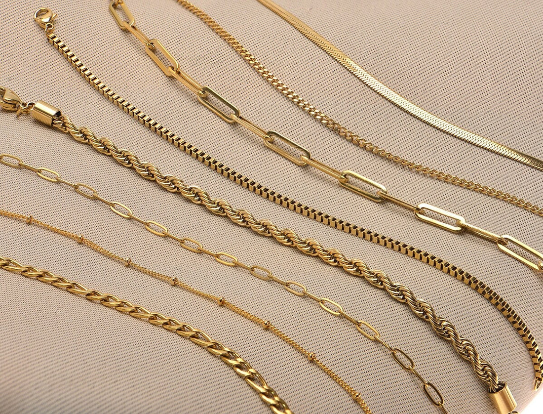 Gold Paperclip Chain Necklace
