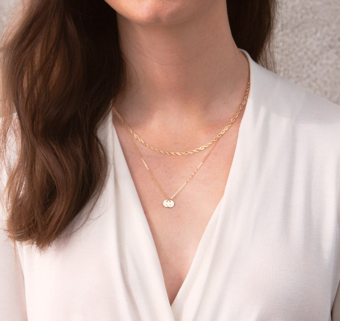 Gold Chain Necklace Set