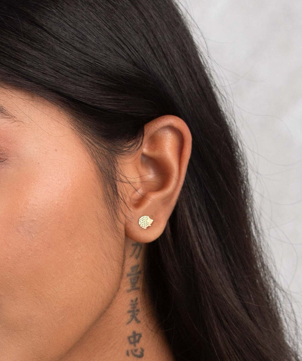 Hedgehog Stud Earrings
