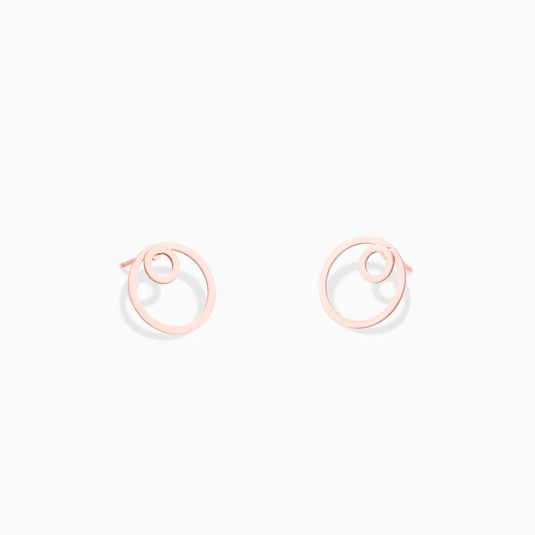 Open Circle Drop Earrings