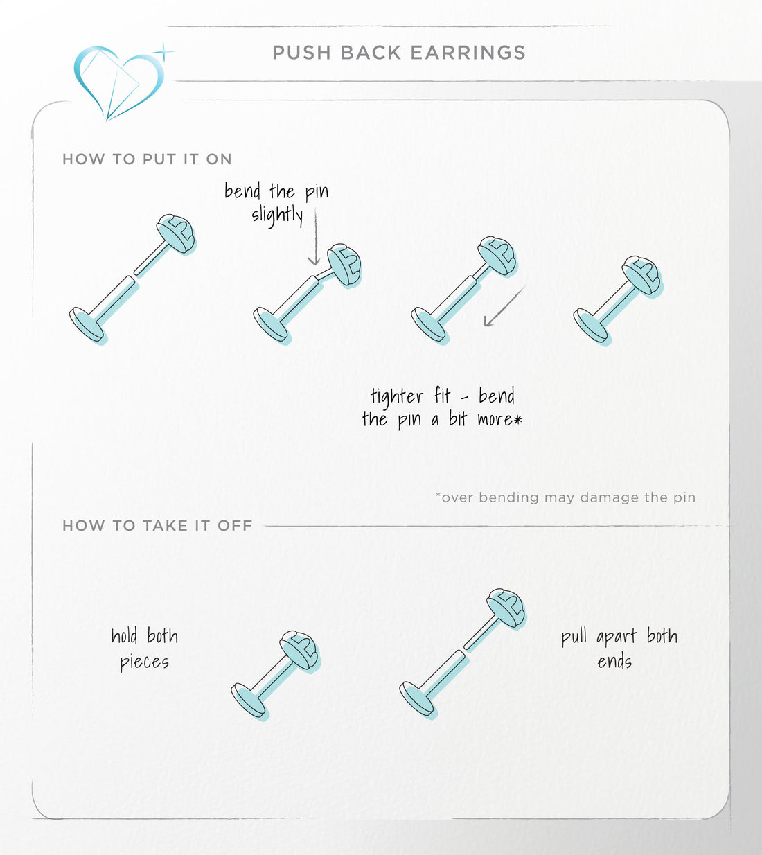 Crescent Moon Stud Earrings