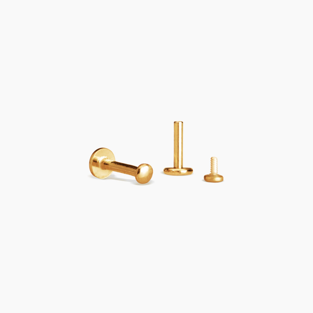 Flat Ball Stud Earrings