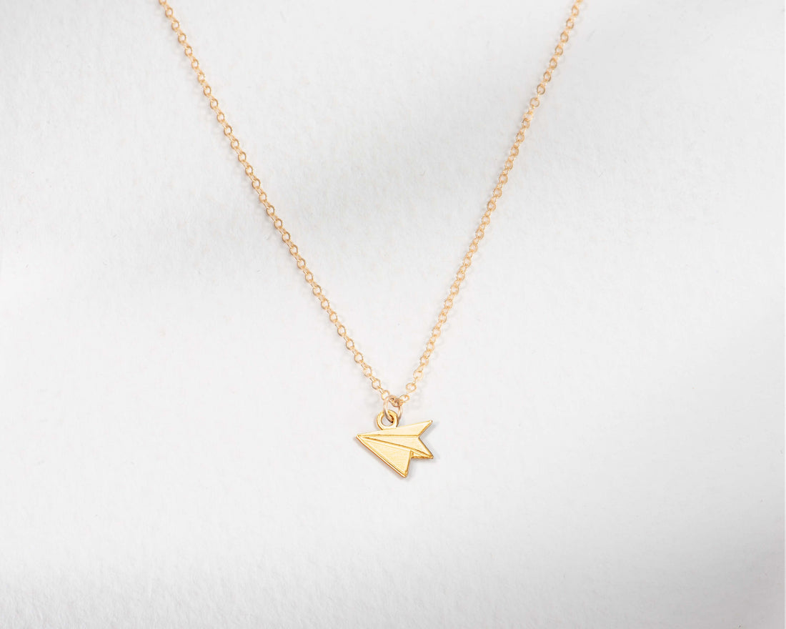 Paper Plane Necklace