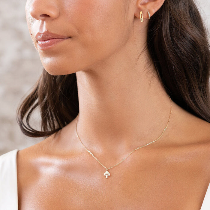 Mushroom Charm Necklace
